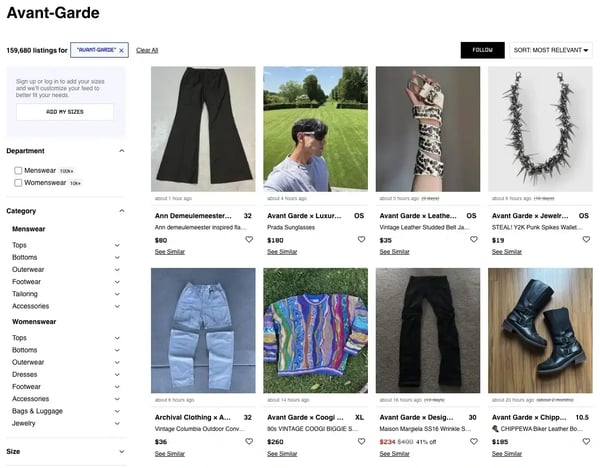 Avant-Garde on Grailed