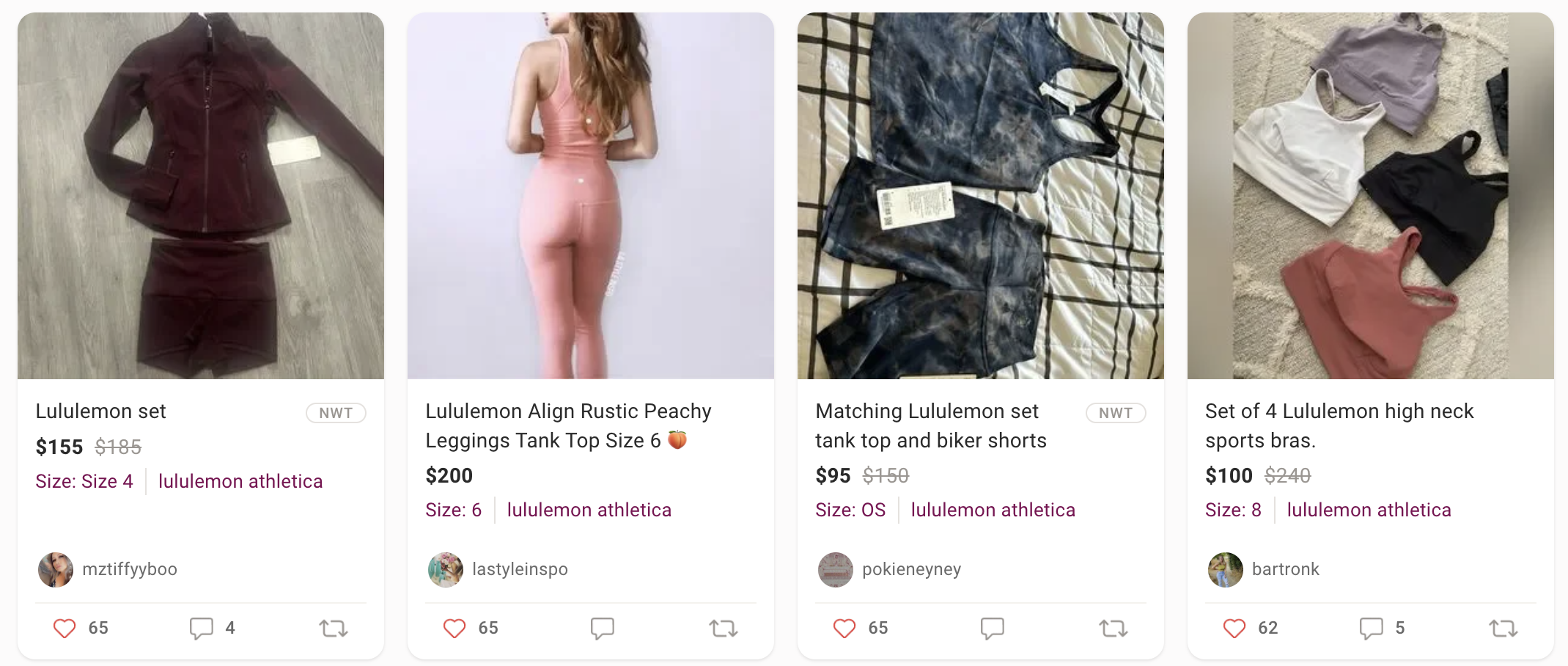 Best Selling Activewear on Poshmark