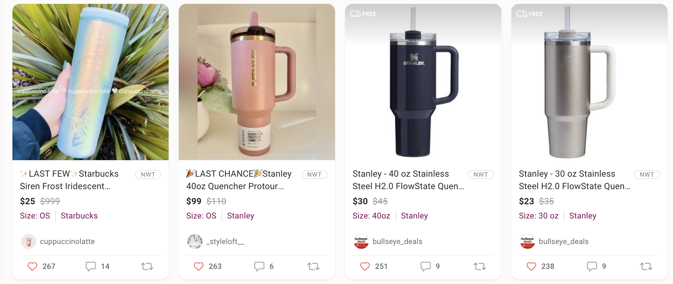 Best-Selling Water Tumblers on Poshmark