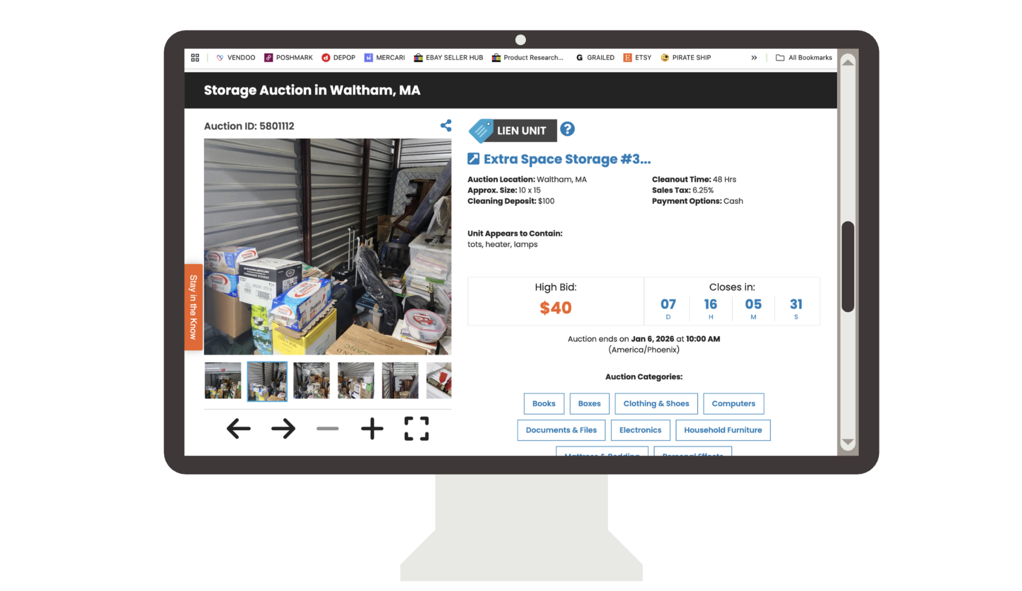 Buying Storage Units for Resellers