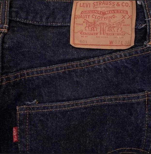 Vintage Levi’s jeans from the late 1960s. 