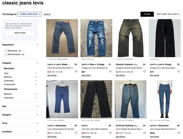 Classic Jeans Levis on Grailed