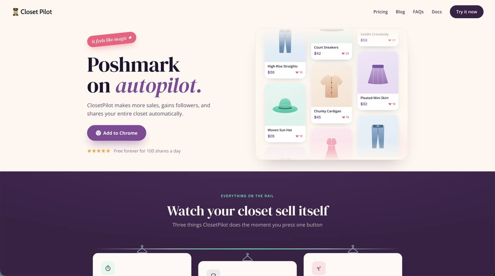 Closet Pilot Homepage
