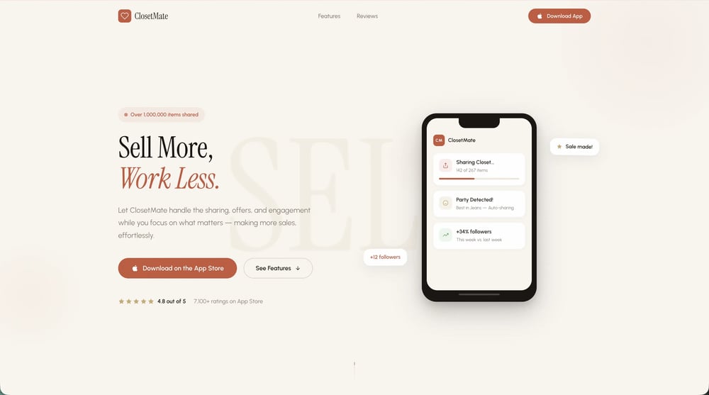 ClosetMate Homepage