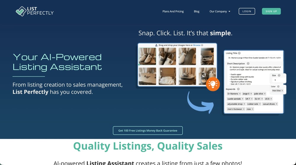 List Perfectly Homepage
