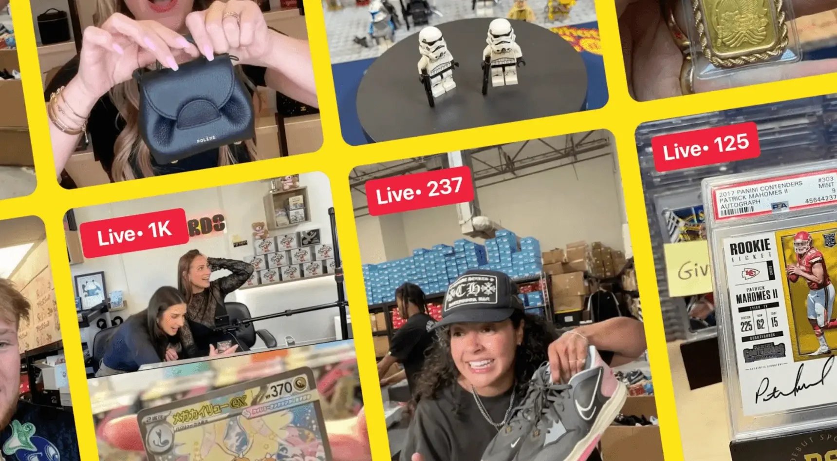 Live selling on Whatnot