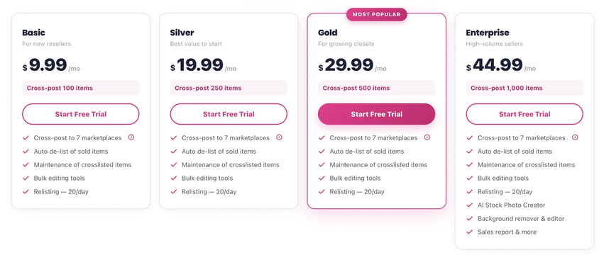 Posh Sidekick Pricing
