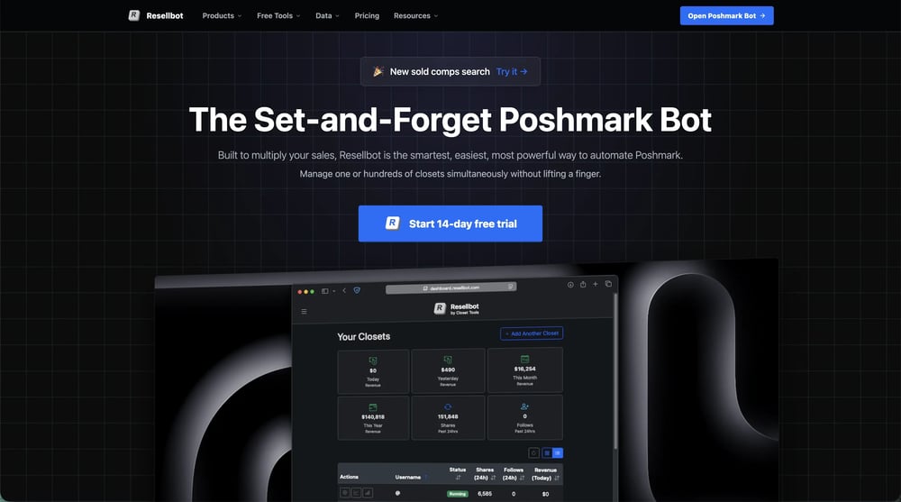 ResellBot Homepage