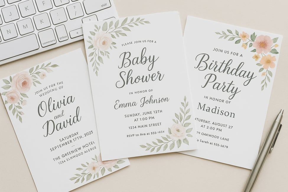Sell Custom Printable Invitations on Etsy
