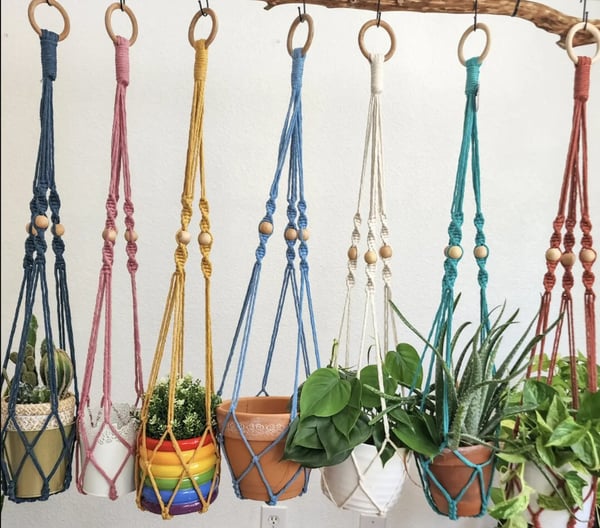 Sell macrame plant hangers online