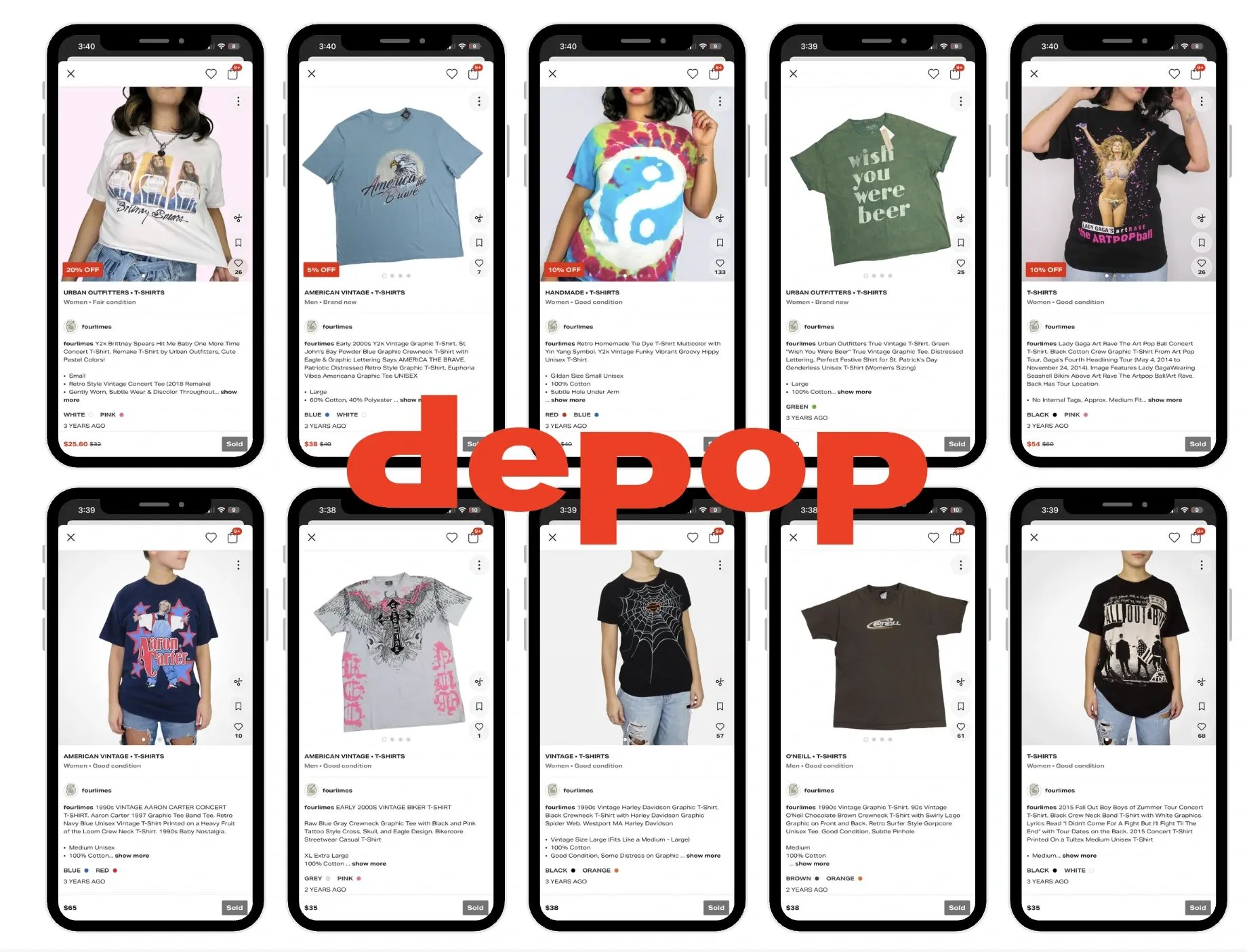 Selling T-Shirts on Depop