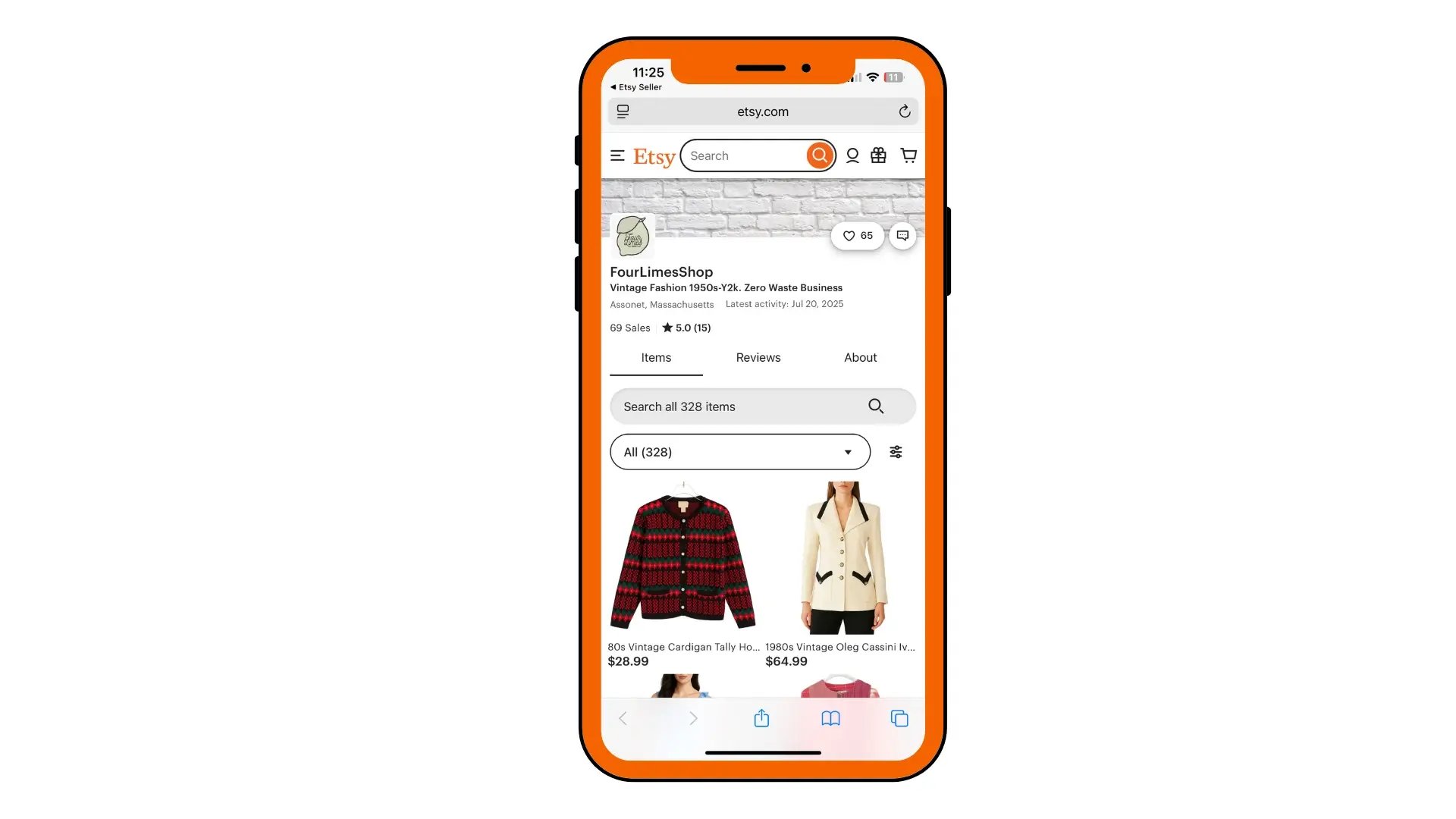 Selling vintage clothing on Etsy