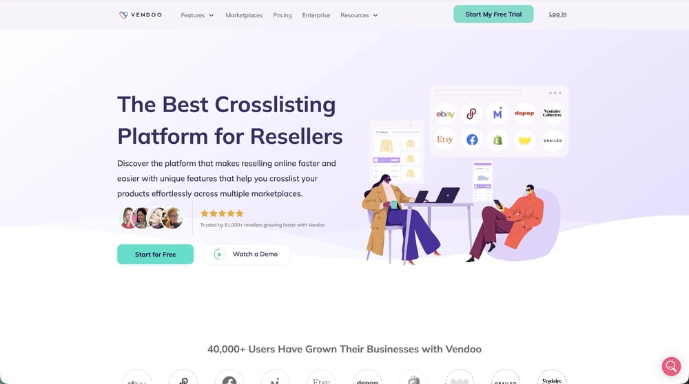 Vendoo Homepage