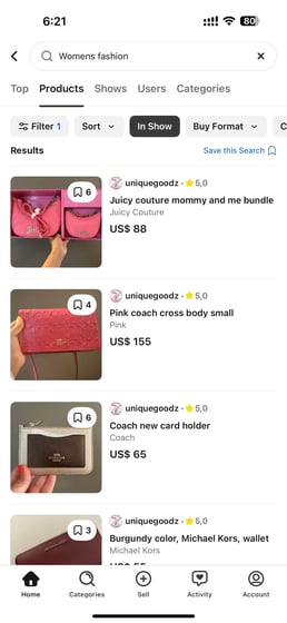 Womens Fashion on whatnot App