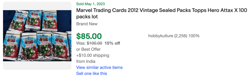 vintage marvel trading cards ebay