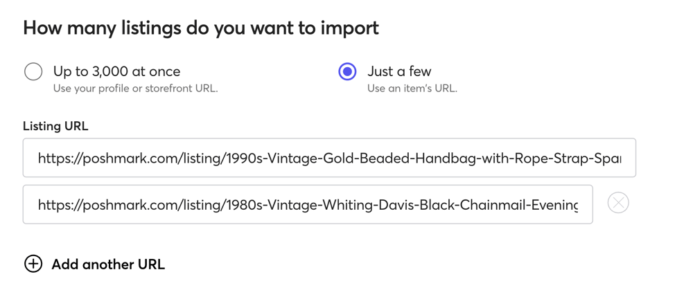 Mercari Importing Tool View 3