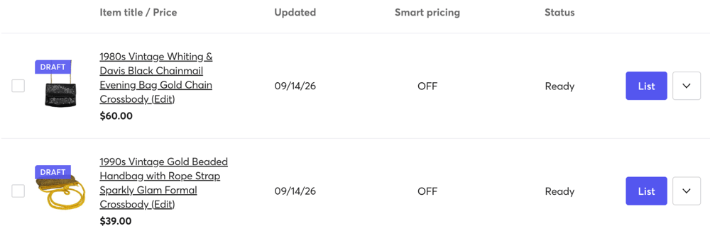 Mercari Importing Tool View 6